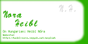 nora heibl business card